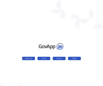 Govapp.be(Choose your language) Screenshot