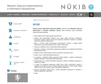 GovCert.cz(Národní úřad pro kybernetickou a informační bezpečnost) Screenshot