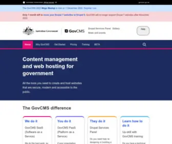GovCms.gov.au(Content management and web hosting for government) Screenshot