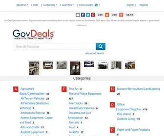 Govdeals.com(GovDeals' online marketplace) Screenshot