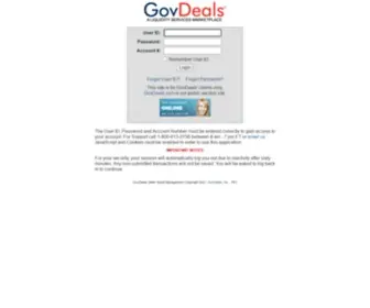 Govdeals.net(GovDeals Seller Asset Management) Screenshot