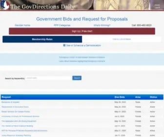 Govdirections.com(Government Bids Contracts) Screenshot