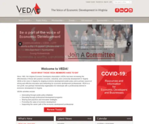 Goveda.org(Virginia Economic Developers Association) Screenshot