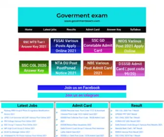 Govermentexam.com(govermentexam) Screenshot