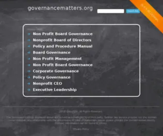 Governancematters.org(Accountability) Screenshot