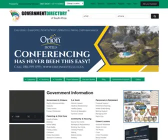 Government.co.za(Government Directory of South Africa) Screenshot