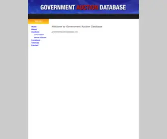 Governmentauctiondatabase.com(Governmentauctiondatabase) Screenshot