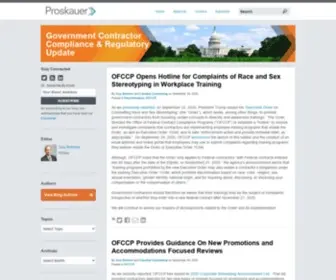 Governmentcontractorcomplianceupdate.com(Government Contractor Compliance Update) Screenshot