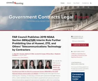 Governmentcontractslegalforum.com(Crowell Moring's The Government Contracts Legal Forum) Screenshot