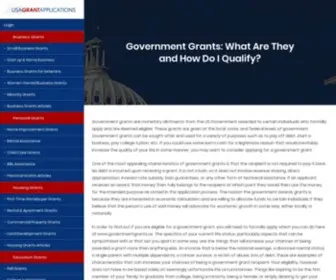 Governmentgrants.us(Government Grants USA) Screenshot