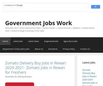 Governmentjobswork.com(Government Jobs 2022) Screenshot