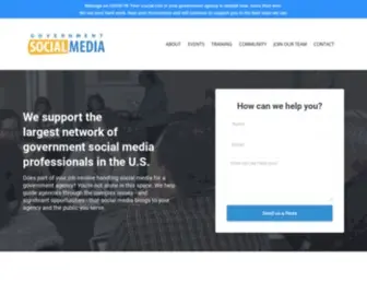 Governmentsocialmedia.com(Government Social Media LLC) Screenshot