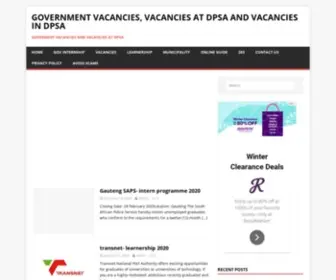 Governmentvacancies.org.za(Government vacancies) Screenshot