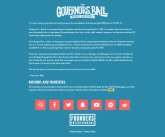 GovernorsballmusicFestival.com(The Governors Ball Music Festival) Screenshot