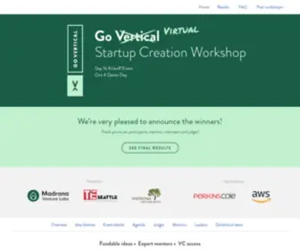 Goverticalworkshop.com(GoVertical Startup Creation Workshop) Screenshot