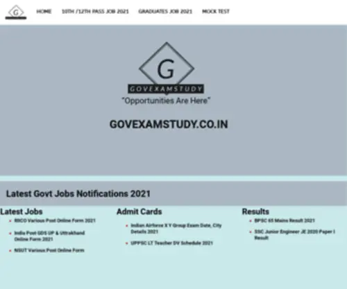 Govexamstudy.co.in(All Exam Notes) Screenshot