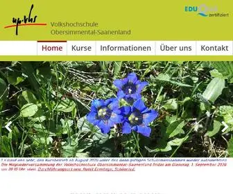 Govhs.ch(Volkshochschule Obersimmental) Screenshot