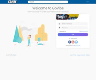 Govibe.org(Open social network) Screenshot