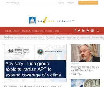 Govinfosecurity.com(Government info security news) Screenshot