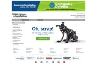 Govliquidation.com(Government Surplus Auctions at Government Liquidation) Screenshot