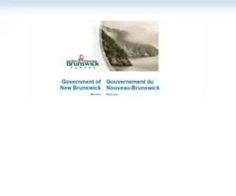 Gov.nb.ca(New Brunswick Government) Screenshot