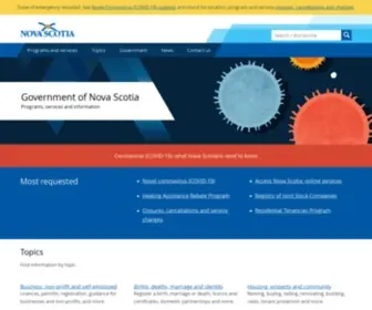 Gov.ns.ca(Government of Nova Scotia) Screenshot