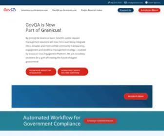 GovQa.us(Digital Public Records Solution) Screenshot
