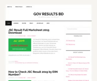 Govresultsbd.com(Govresultsbd) Screenshot