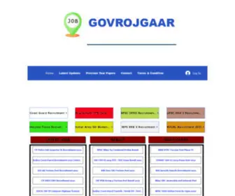 Govrojgaar.com(Govrojgaar) Screenshot