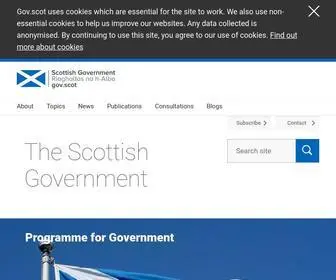 Gov.scot(The devolved government for Scotland has a range of responsibilities that include) Screenshot