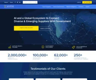 Govshop.com(Market and Supply Chain Intelligence for Government Markets) Screenshot