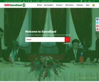 Govsomaliland.org(Government of Somaliland) Screenshot