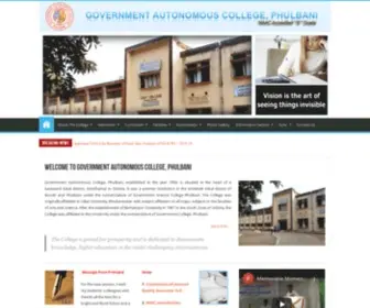 Govtcollegephulbani.org(Government Autonomous College) Screenshot