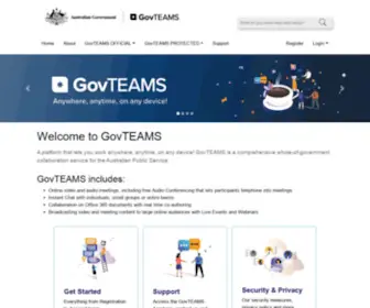 Govteams.gov.au(Govteams) Screenshot
