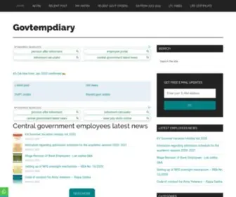 Govtempdiary.com(Central Government Employees News) Screenshot
