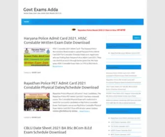 Govtexamsadda.com(Govt Exams Adda) Screenshot