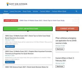 Govtjobadvisor.com(Govt Job Advisor) Screenshot