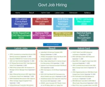 Govtjobhiring.com(Govtjobhiring) Screenshot