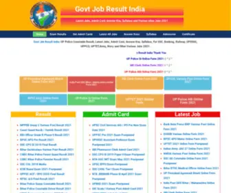 Govtjobresultindia.com(All India Results and Job Alerts) Screenshot