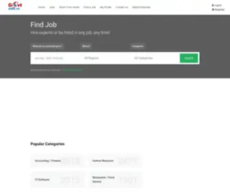 Govtjobs.us(Search for Govt Private jobs hiring in your area using Govt jobs search engine) Screenshot