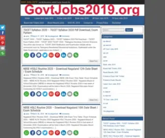 Govtjobs2019.org(Govtjobs 2019) Screenshot