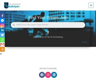 Govtnaukriyan.com(Find Your Dream Job With Us) Screenshot