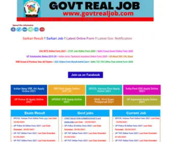 Govtrealjob.com(Home) Screenshot