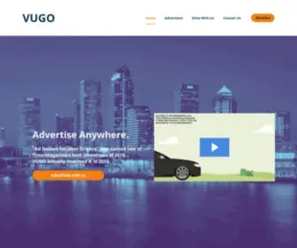 Govugo.com(VUGO Rideshare Advertising Now Accepts Bitcoin Thanks to Coinbase) Screenshot