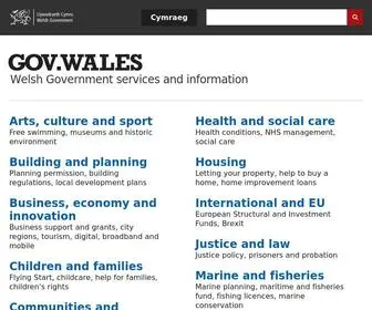 Gov.wales(The Welsh Government) Screenshot