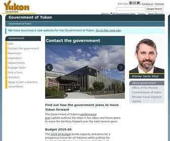 Gov.yk.ca(Government of Yukon) Screenshot