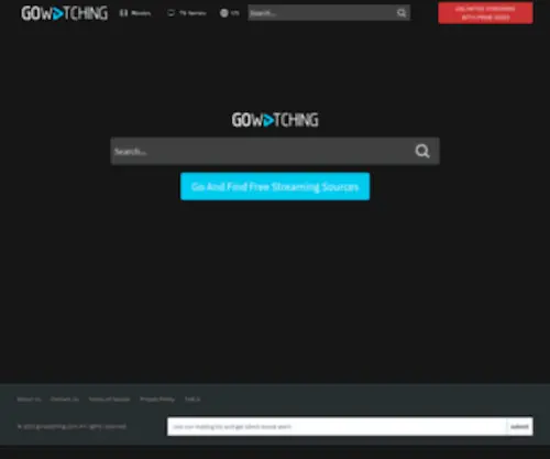 Gowatching.com(Find where to Stream Movies and TV Shows Online) Screenshot