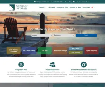 Gowaterlily.com(Waterlily Retreats) Screenshot