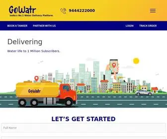 Gowatr.com(Water supply in Chennai) Screenshot