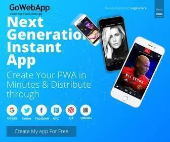 Gowebapp.co(Create Your Instant Mobile App) Screenshot